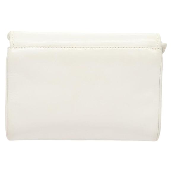 CELINE Shoulder Bag Leather White Gold - Picture 3 of 13